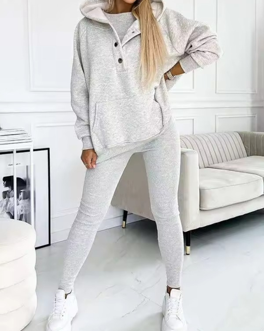 Silke Sett med sweatshirt, leggings og topp