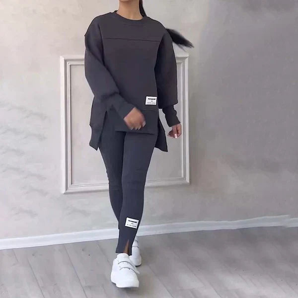 Maria Sett med sweatshirt og leggings i store størrelser